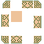 The same card, cut into nine