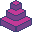 The corner stairs, in purple